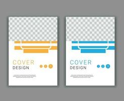 Minimal Cover Design Template in A4 Size vector