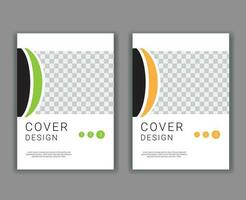 Minimal Cover Design Template in A4 Size vector