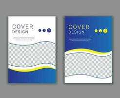 Minimal Cover Design Template in A4 Size vector