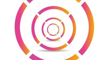 Concentric Circles on White vector