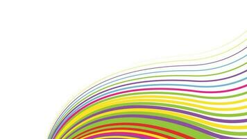 Colorful Stripes on White vector