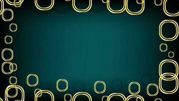 Teal and Gold Background with Copy Space vector