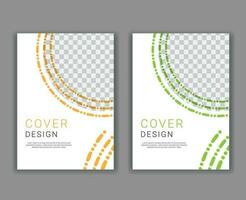 Minimal Cover Design Template in A4 Size vector