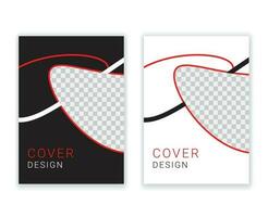 Minimal Cover Design Template in A4 Size vector