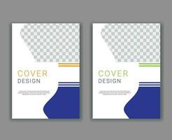 Minimal Cover Design Template in A4 Size vector