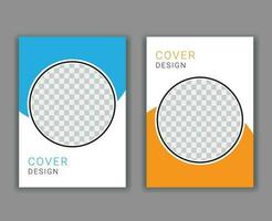 Minimal Cover Design Template in A4 Size vector