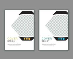 Minimal Cover Design Template in A4 Size vector