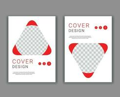 Minimal Cover Design Template in A4 Size vector