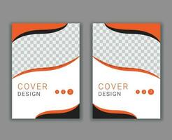 Minimal Cover Design Template in A4 Size vector