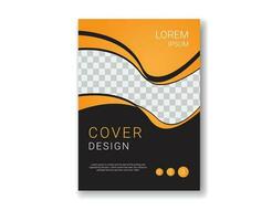 Minimal Cover Design Template in A4 Size vector