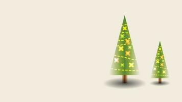 Vintage Christmas Trees vector