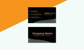 simple organic clean business card design template with vector format