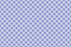 Blue plaid gingham seamless pattern vector background. Buffalo checkered texture for fabric print.