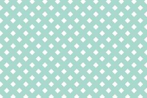 Cyan and white square mosaic grid pattern vector illustration. Geometric background.