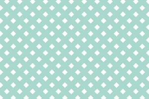 Cyan and white square mosaic grid pattern vector illustration. Geometric background.