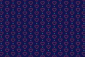 Trendy heart and dot pattern vector