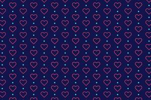 Trendy heart and dot pattern vector