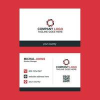 Elegant business card design service vector