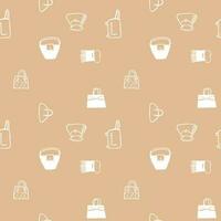 Seamless pattern, Handbag - Vector background. Flat design.