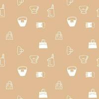 Seamless pattern, Handbag - Vector background. Flat design.