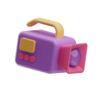 creative tools video camera 3d illustration png