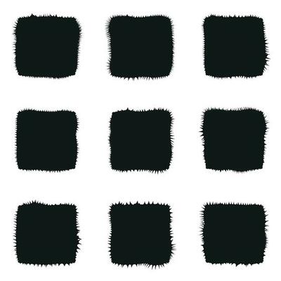 Pattern of distorted squares on white background