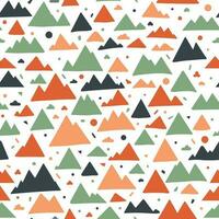 Vector Minimalist Landscape or Mountain Seamless Surface Pattern for Products or Wrapping Paper Prints.