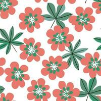 Vector Retro Vintage Abstract Floral Seamless Surface Pattern for Products or Wrapping Paper Prints.