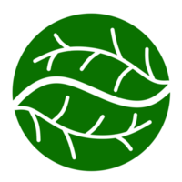 ícone de folha verde png