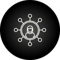 Personal Network Vector Icon