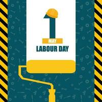 Happy labor day background labor day banner and poster template or labor day celebration vector