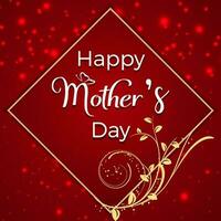 Happy mother's day banner or happy mother's day event poster background vector