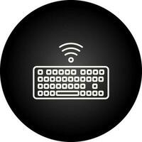 Wireless Keyboard Vector Icon