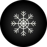 icono de vector de copo de nieve