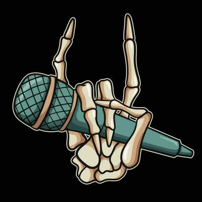 Skull Metal Microphone