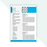 Modern and Professional Resume Template vector