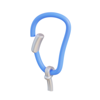 3d illustration of carabiners png