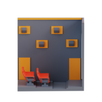 3d illustration cinema room png