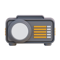 3d illustration film projecteur png