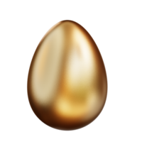 3d illustration of golden egg png