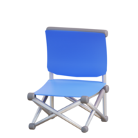 3d illustration of camping folding chair png