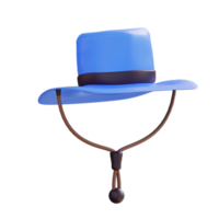 3d illustration of hat png