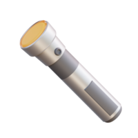 3d illustration of small flashlight png