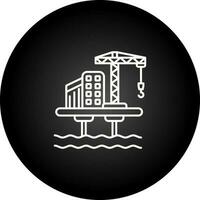 Oil Platform Vector Icon