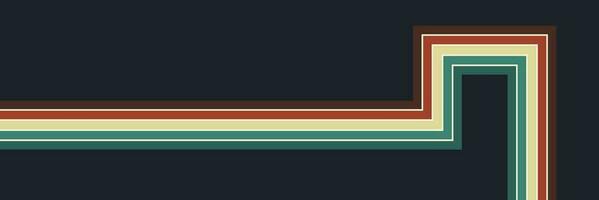 retro Clásico 70s estilo rayas antecedentes póster líneas. formas vector diseño gráfico 1970 retro antecedentes. resumen elegante 70s era línea marco ilustración. resumen sencillo geométrico ola líneas