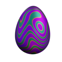 3d illustrazione tratteggiata colore uovo png