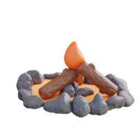 3d Illustration von Lagerfeuer png