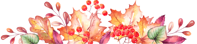 otoño hojas marco. acuarela clipart png