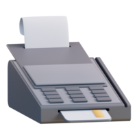 3d illustration of ATM machine png