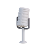 3d illustration microphone png